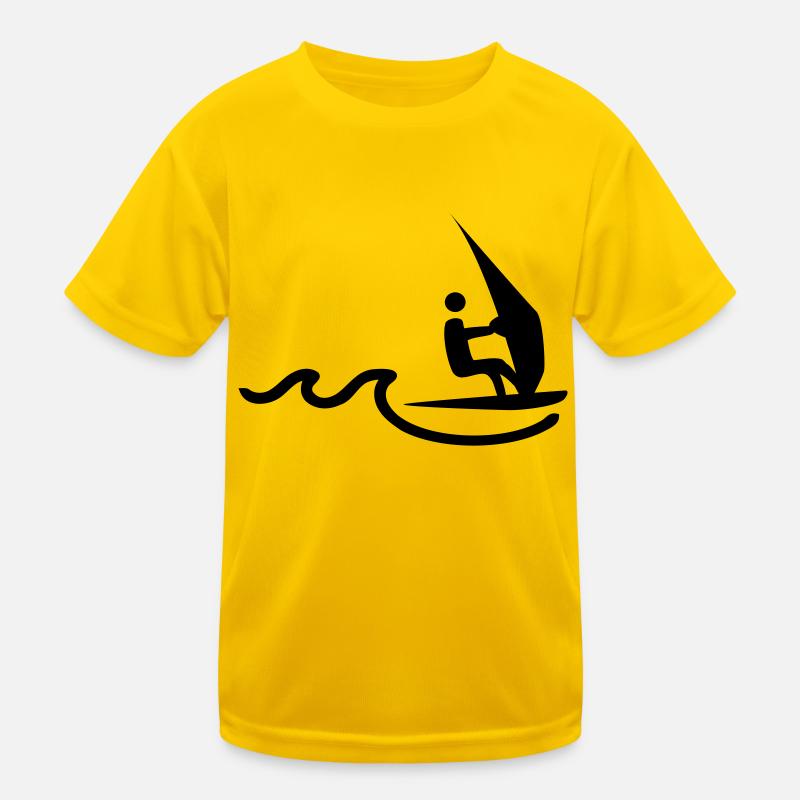 windsurfer Kinder Funktions-T-Shirt