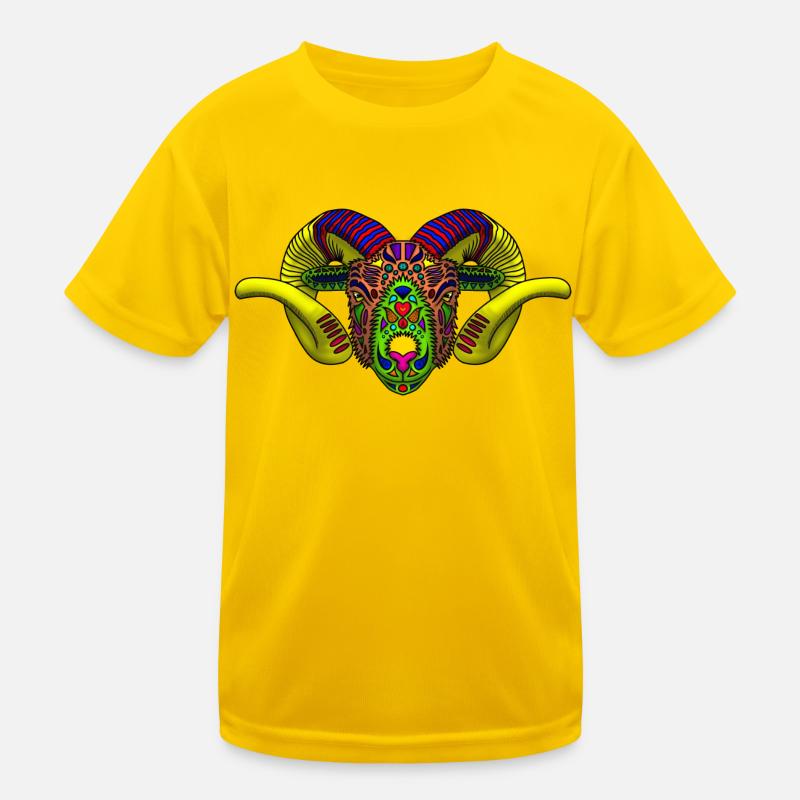 Mandala Widder 001 Kinder Funktions-T-Shirt