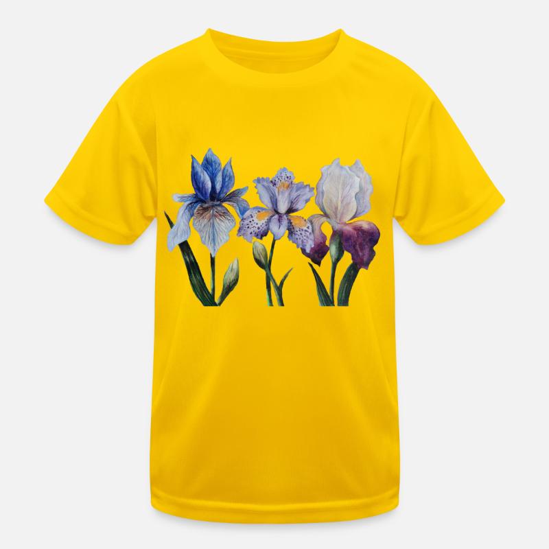 Iris Blumen Kinder Funktions-T-Shirt