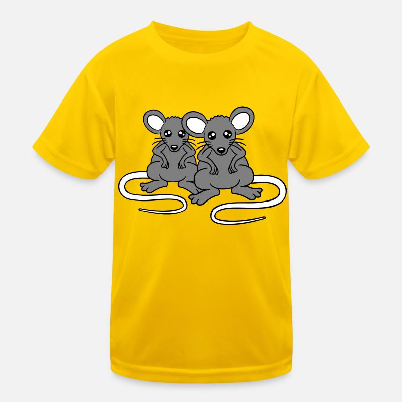 Zwei Böse Mäuse Wütend Frustriert Sauer Aggressiv Kinder Funktions-T-Shirt