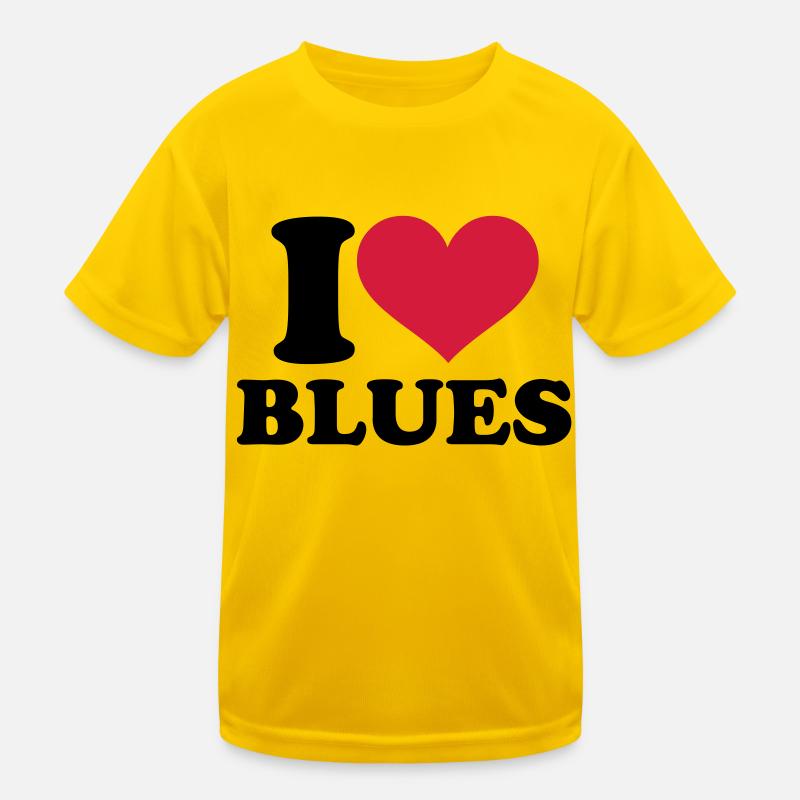 Blues Kids Functional T-Shirt