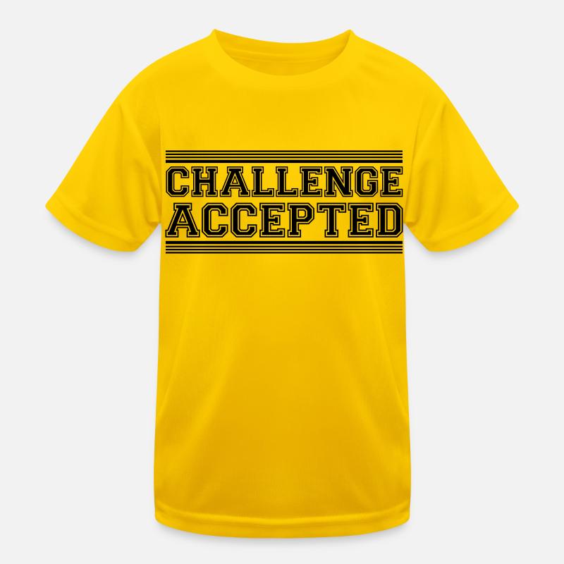 Défi accepté Design T-shirt sport Enfant