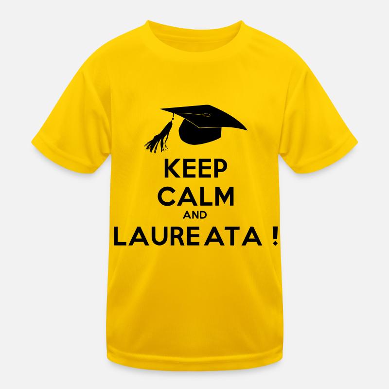 keep_calm_and_laureata Maglietta sportiva per bambini