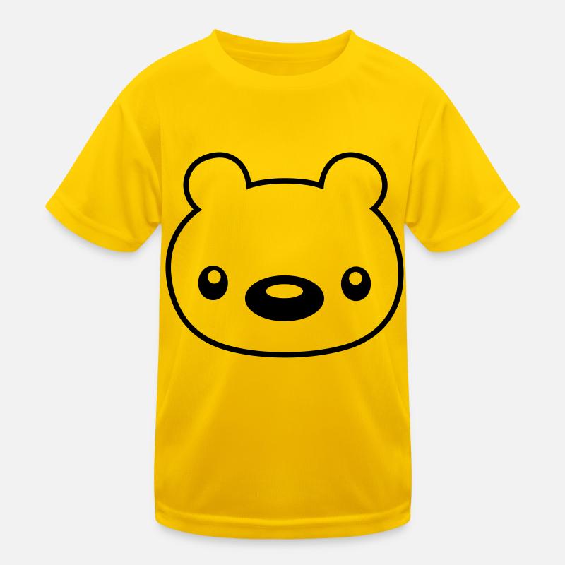 baer teddy gesicht kopf Kinder Funktions-T-Shirt