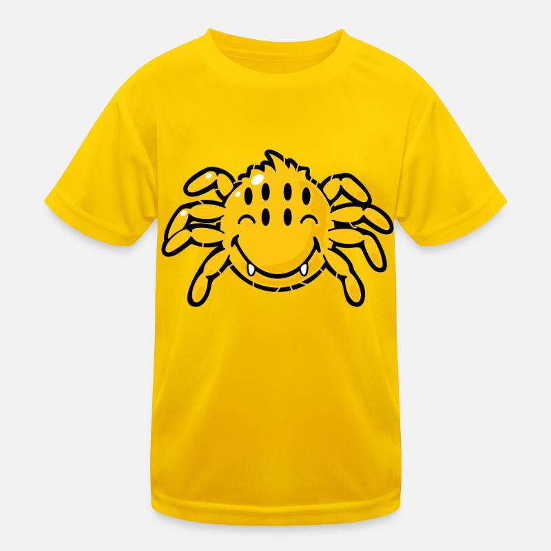 Smiley Spider Kinder Funktions-T-Shirt