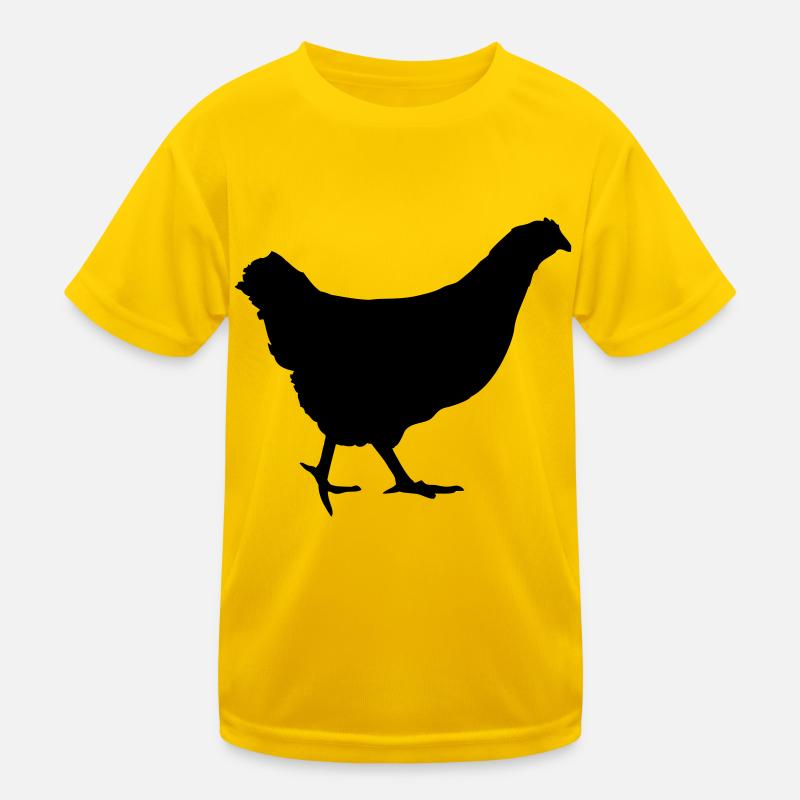 En cours d'exécution poule poulet T-shirt sport Enfant