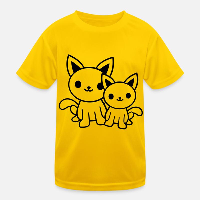 2 chats amis équipe équipage deux chatons de compagnie T-shirt sport Enfant