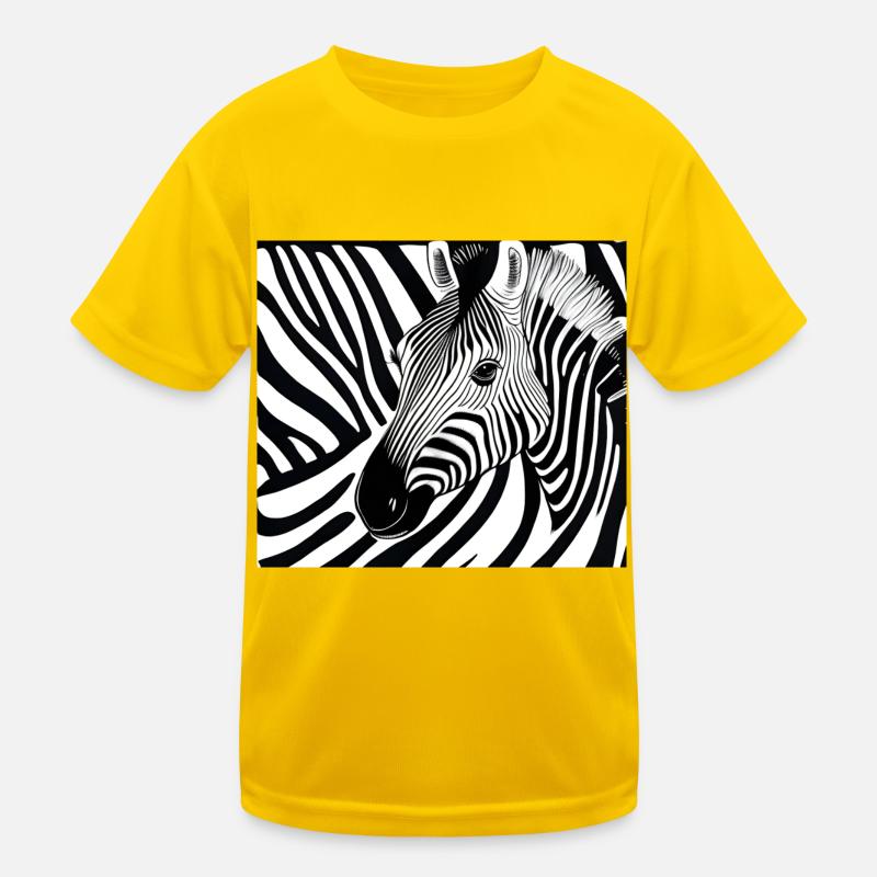 Zebra Kinder Funktions-T-Shirt