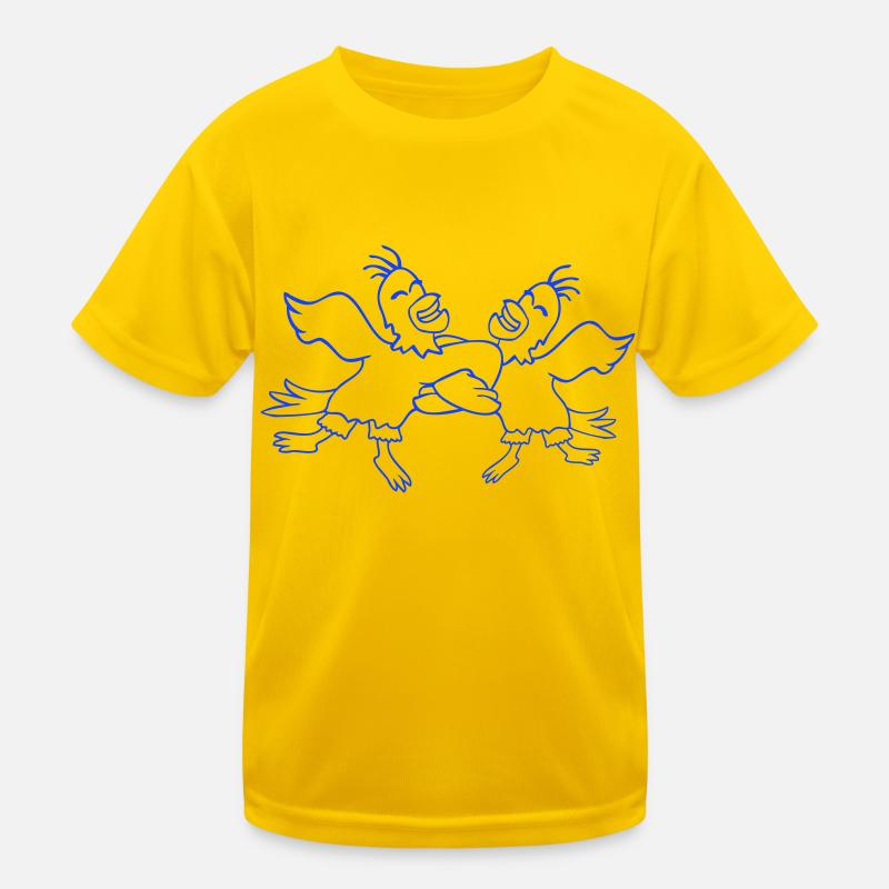 2 Ducks Dancing Circle Dance Polka Party Celebrate Fun Kids Functional T-Shirt