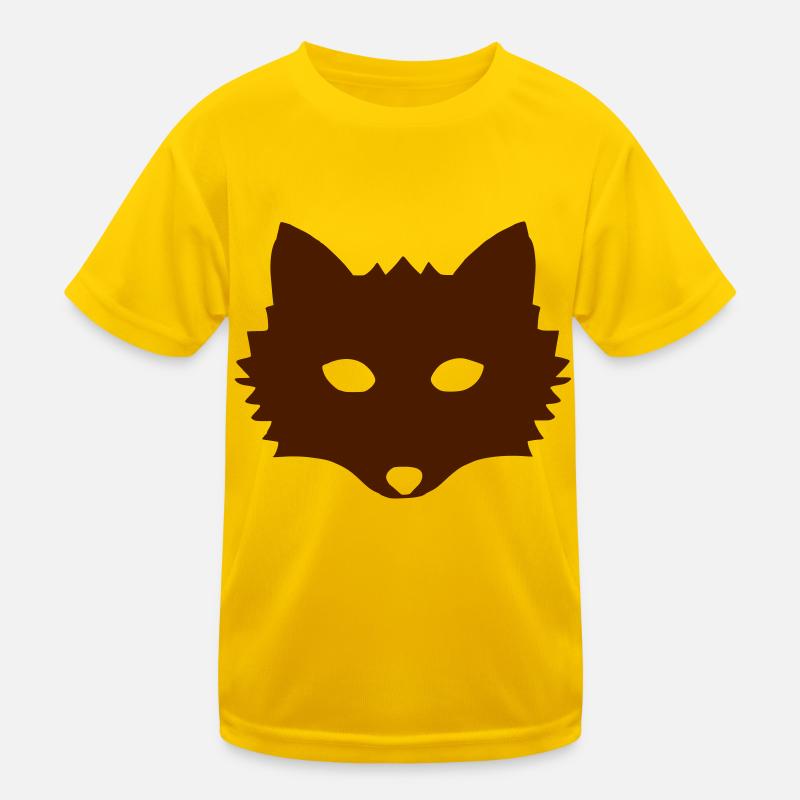 Fuchs einfarbig Kinder Funktions-T-Shirt
