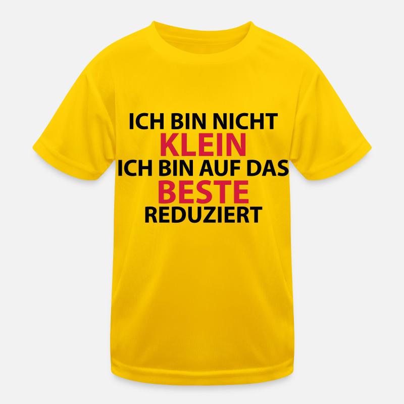 Ich bin nicht klein Kinder Funktions-T-Shirt