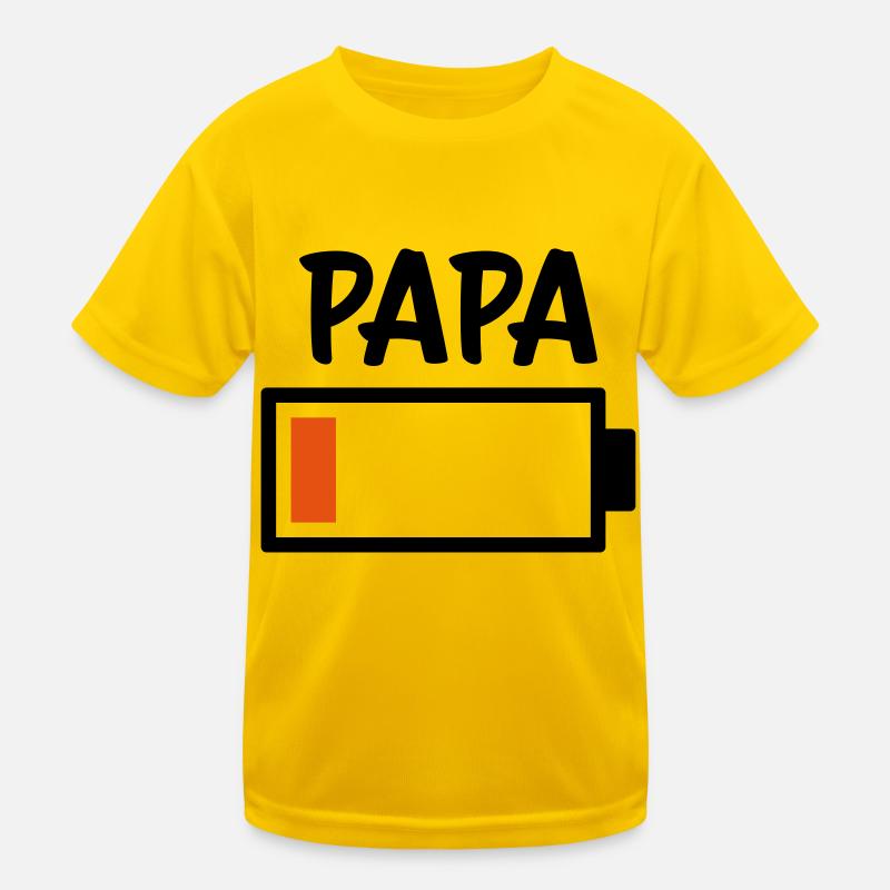 Dad - Battery empty Kids Functional T-Shirt