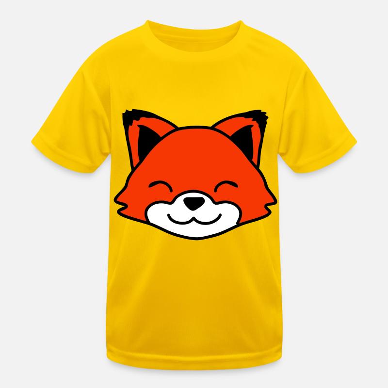Fuchs Rotfuchs Wildes Tier Schlauer Wald Bewohner Kinder Funktions-T-Shirt