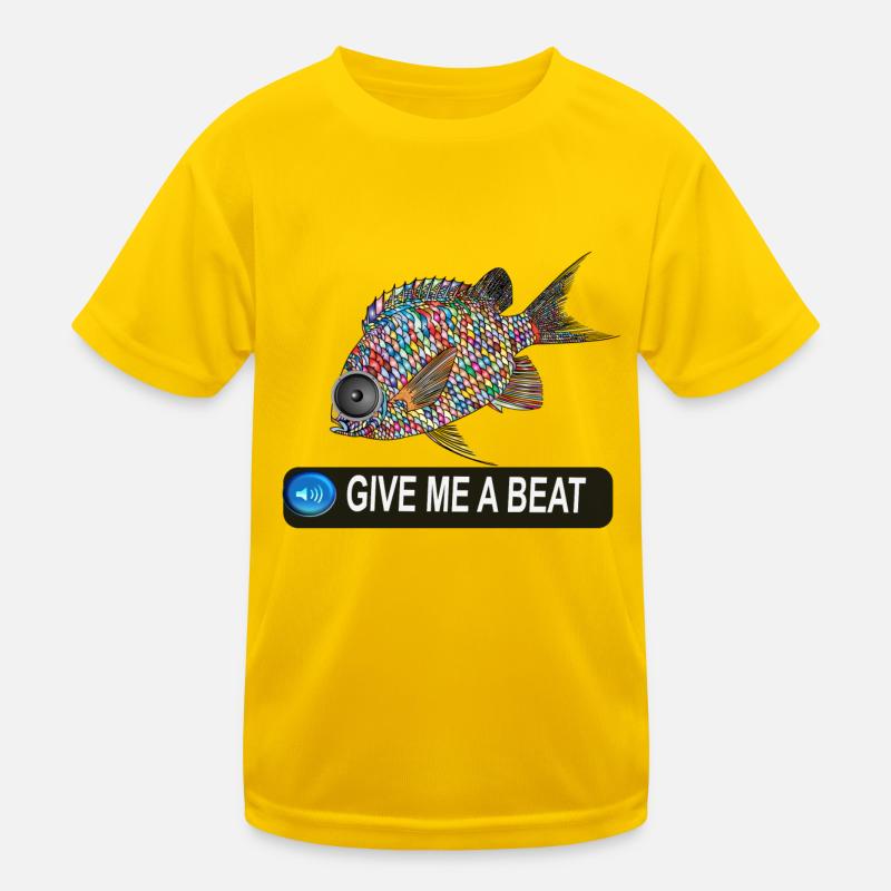 GIVE ME A BEAT FISH ! T-shirt sport Enfant