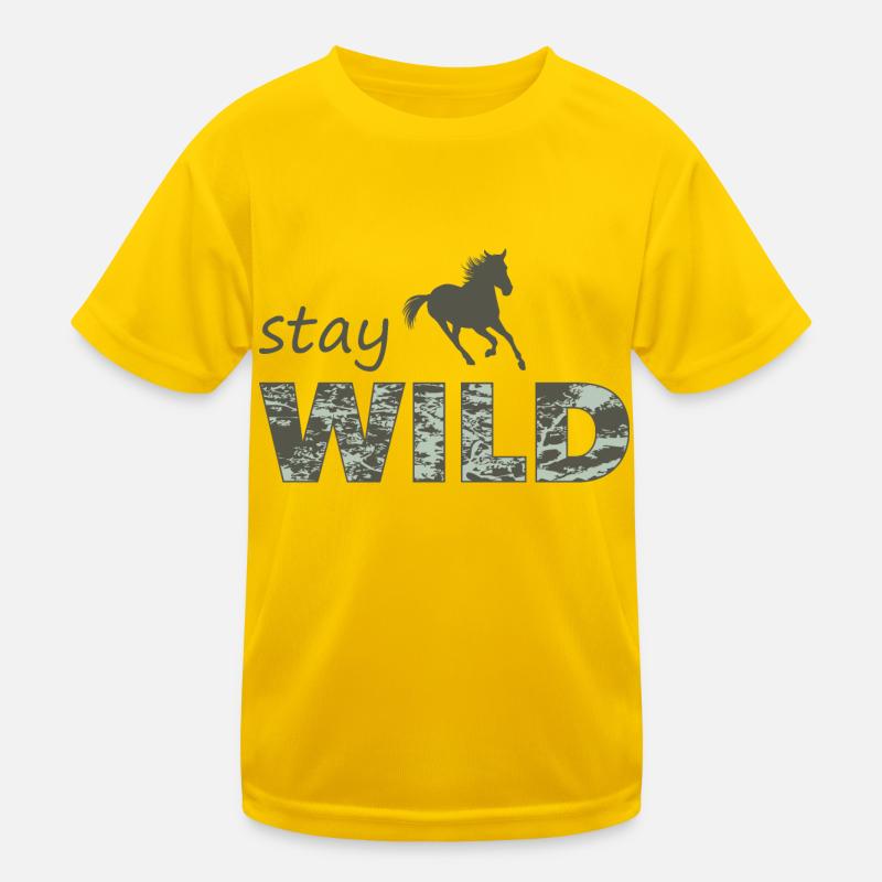 Restez sauvage T-shirt sport Enfant