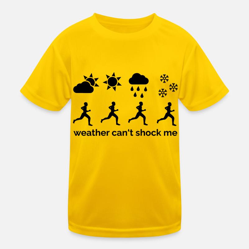 Le temps ne peut pas me choquer - T-shirt sport Enfant - jaune d'œuf