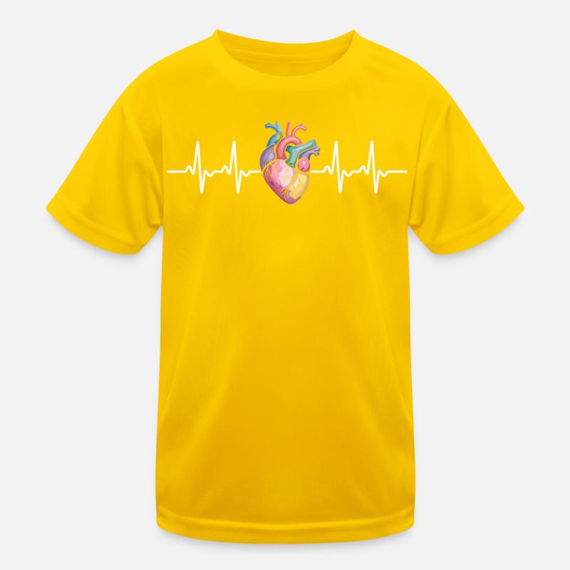 Heart Pulse Symphony Kids Functional T-Shirt