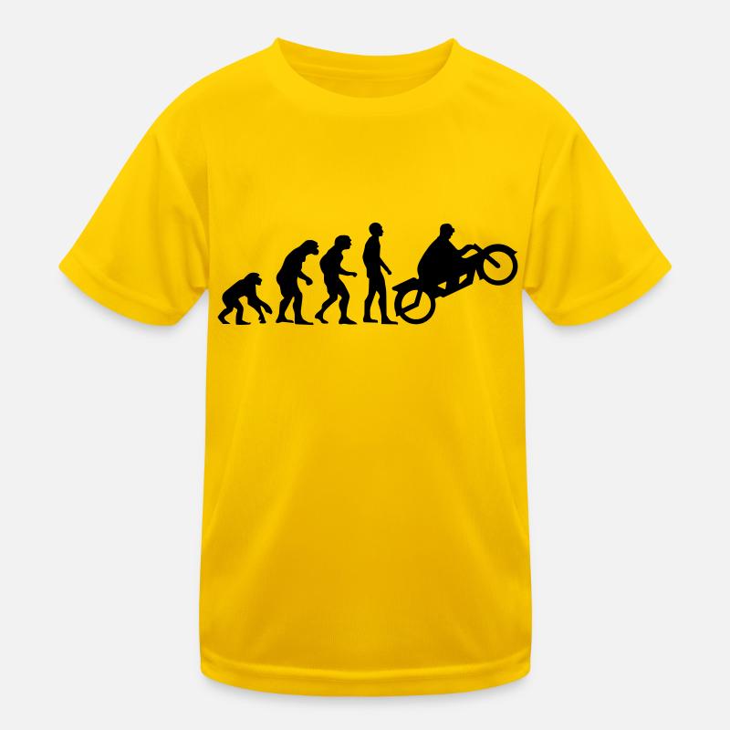 évolution du moteur 2 - T-shirt sport Enfant - jaune d'œuf