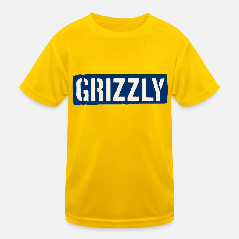 Grizzly Bear Slogan Kids Functional T-Shirt