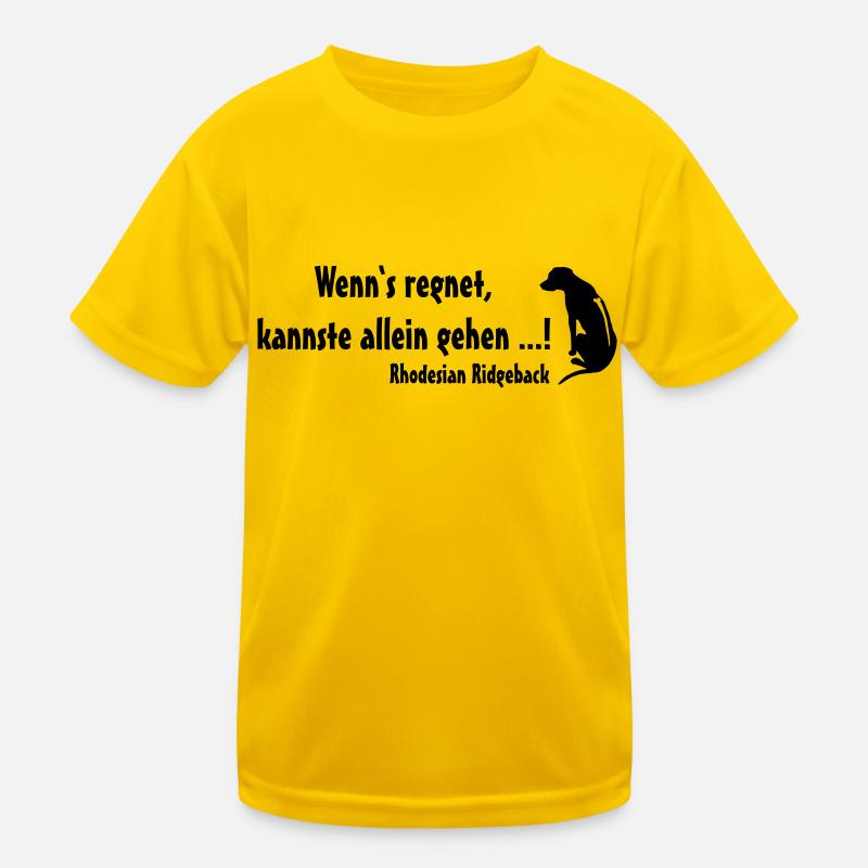 Rhodesian Ridgeback Regen Kinder Funktions-T-Shirt