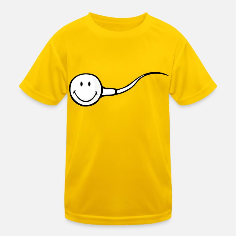 Smiley Sperm Kids Functional T-Shirt
