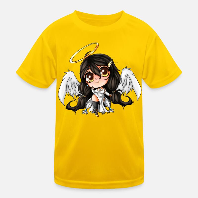 Chibi Engel Mädchen Kinder Funktions-T-Shirt