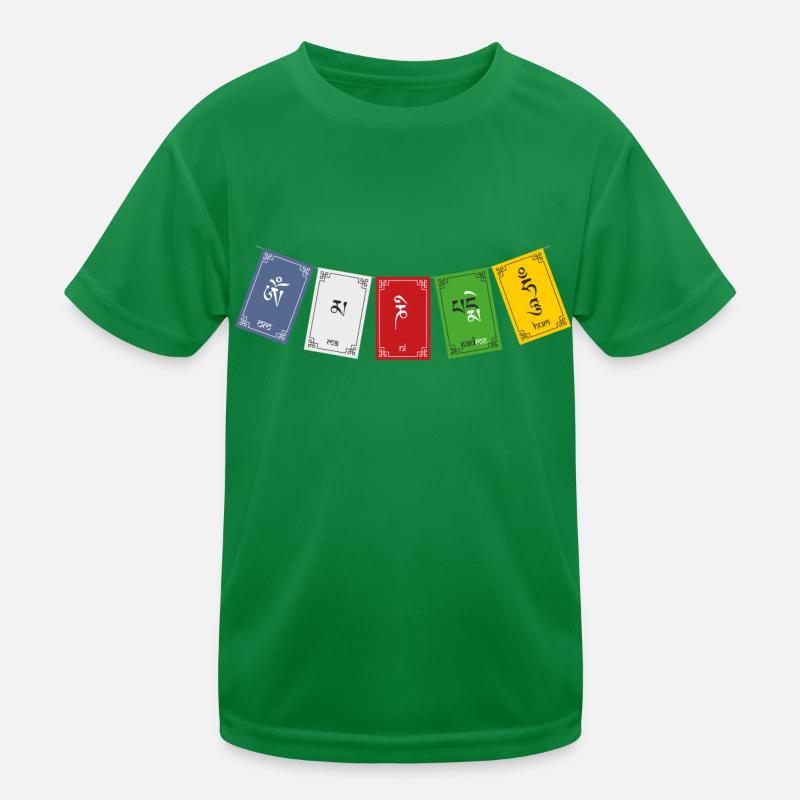 OM MA NI PADME HUM - Drapeaux de prière 1 T-shirt sport Enfant