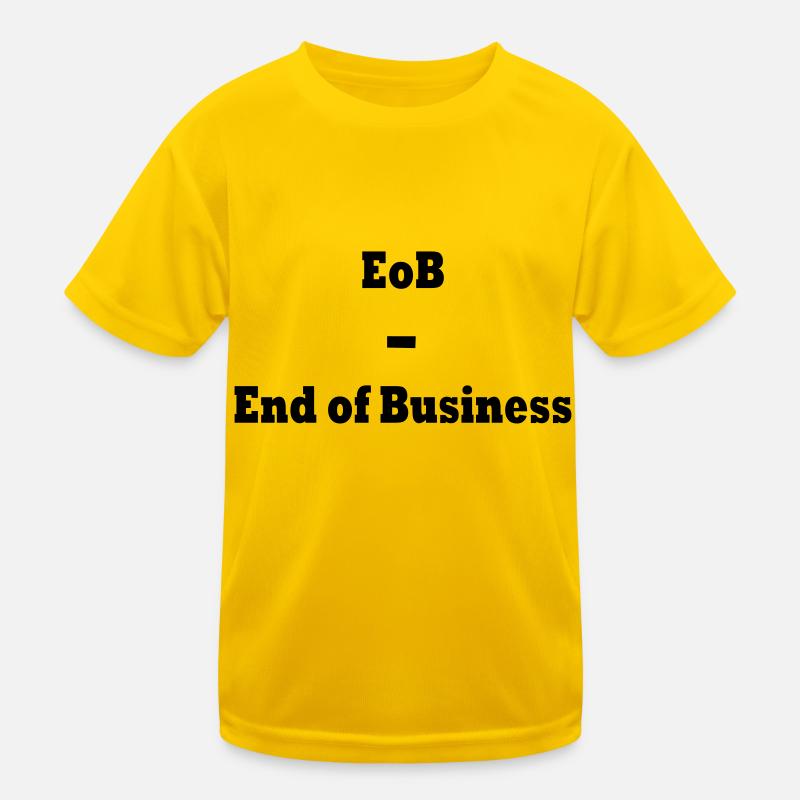 Feierabend - Kinder Funktions-T-Shirt - Eigelb