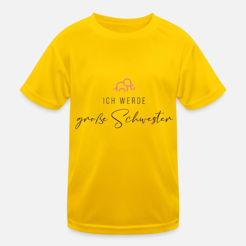 Ich werde große Schwester Kinder Funktions-T-Shirt