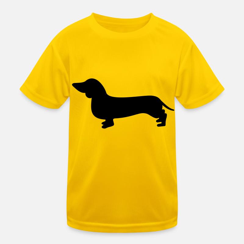 dackel Kinder Funktions-T-Shirt