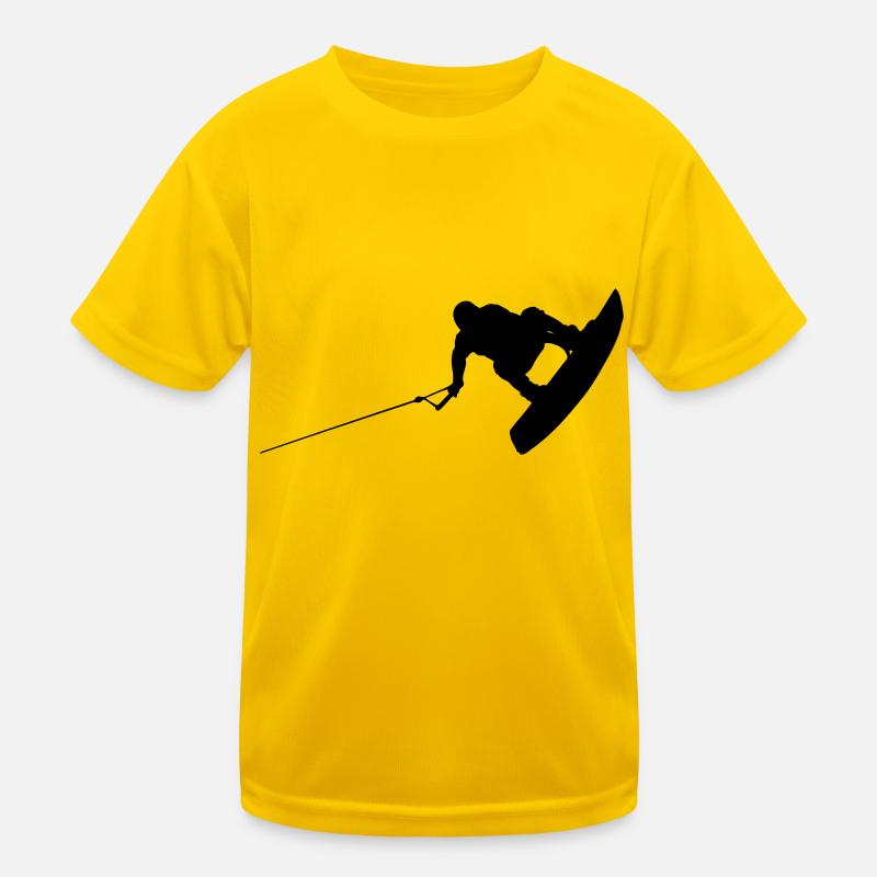 wakeboarder_02 Kinder Funktions-T-Shirt
