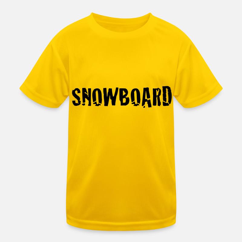 snowboard Kinder Funktions-T-Shirt
