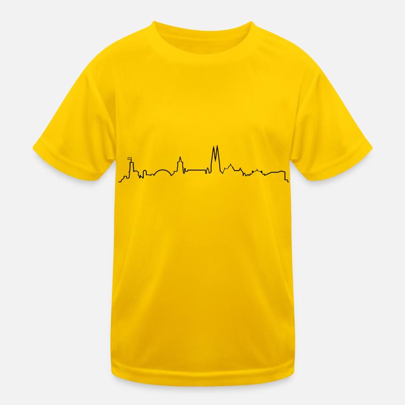 Skyline Bielefeld Linie Kinder Funktions-T-Shirt
