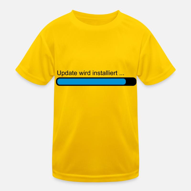 Update wird installiert ... Ladebalken Kinder Funktions-T-Shirt