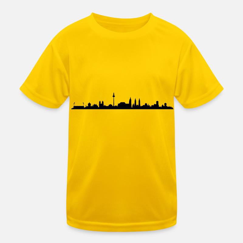 Skyline - Nürnberg Kinder Funktions-T-Shirt