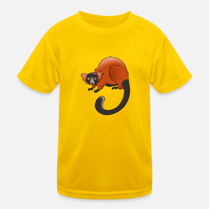 Rufous vari, Lemur oder nichts Kinder Funktions-T-Shirt