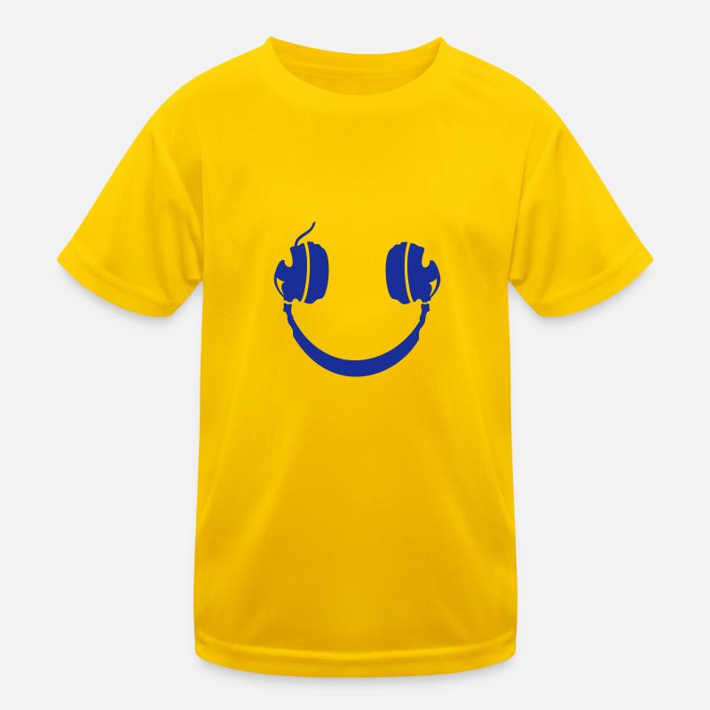 Casque Smiley T-shirt sport Enfant