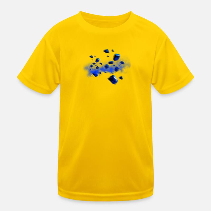 Blue Crystal Spell Kids Functional T-Shirt