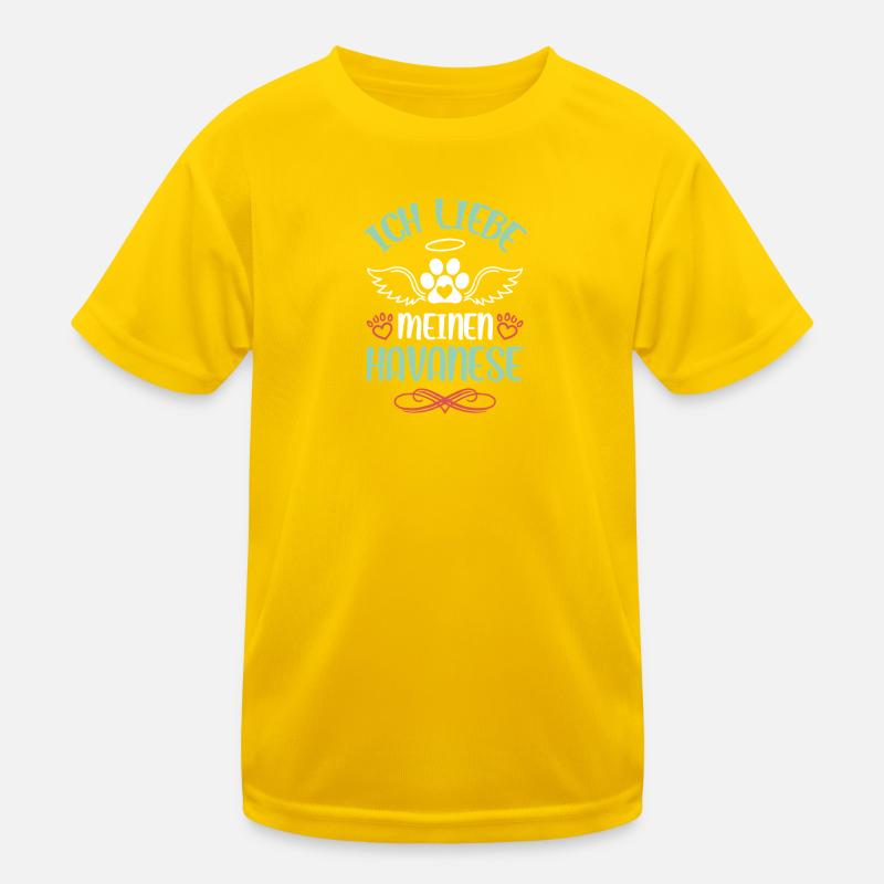 Havanese Liebe mit Flügeln Kinder Funktions-T-Shirt