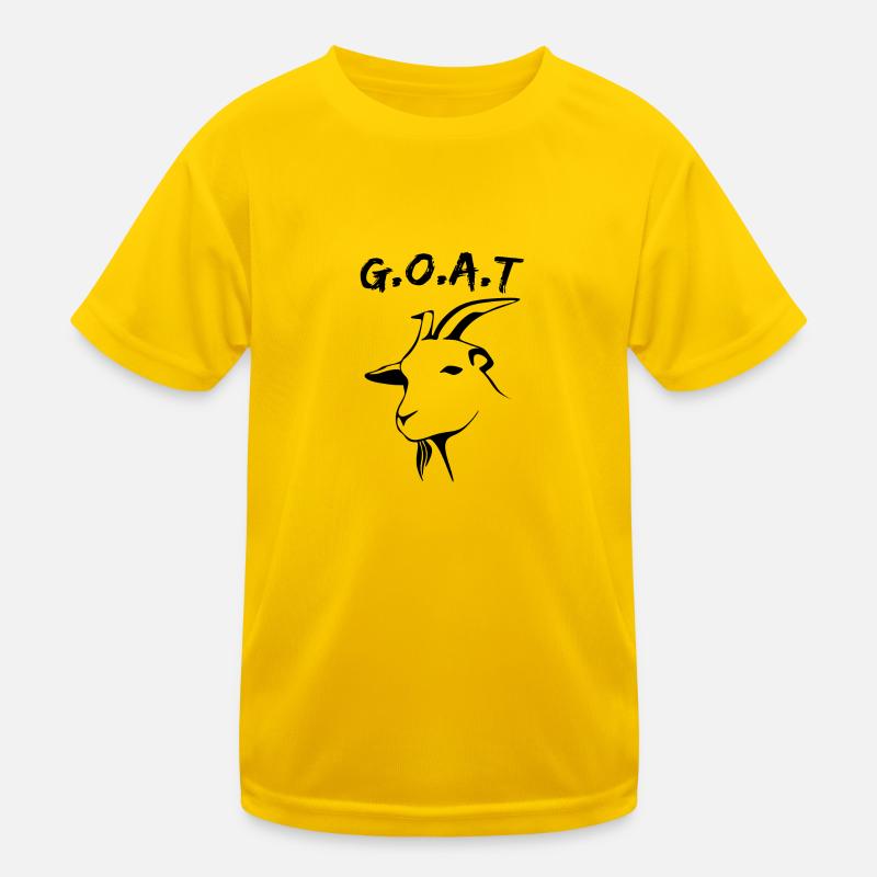 GOAT Design Geschenk Kinder Funktions-T-Shirt