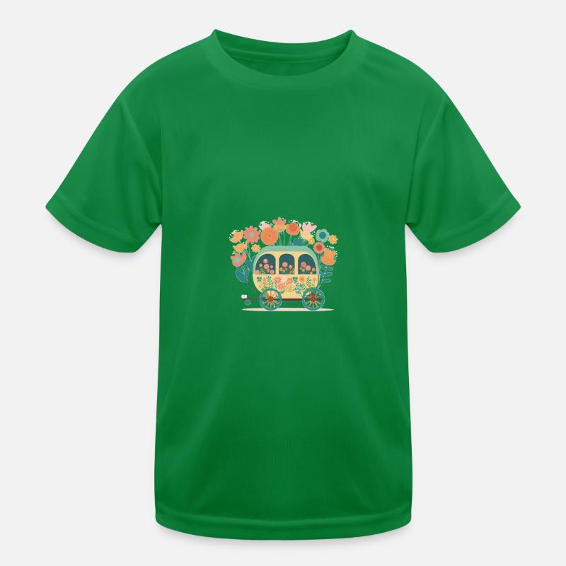 Die Märchen Kutsche 2 Kinder Funktions-T-Shirt