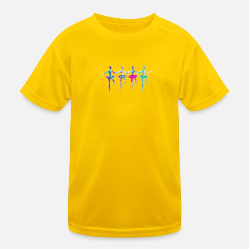 Schwanensee - Kinder Funktions-T-Shirt - Eigelb