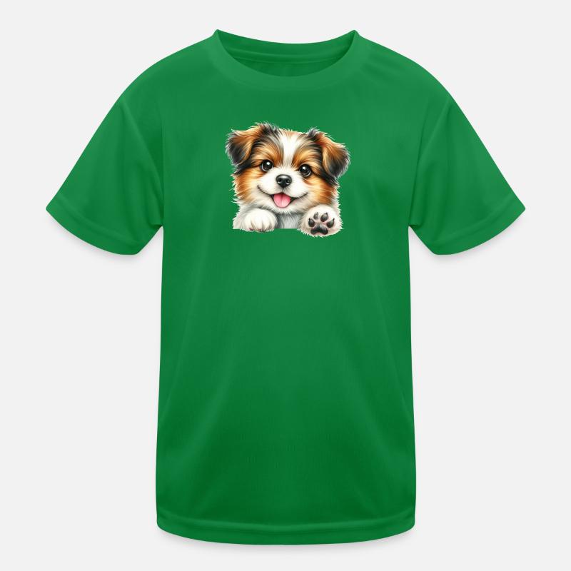 Chien mignon T-shirt sport Enfant