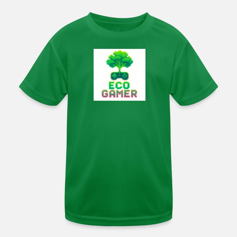 Eco Player Pixel Art Kids Functional T-Shirt