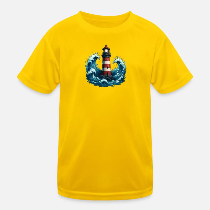 Leuchtturm Kinder Funktions-T-Shirt