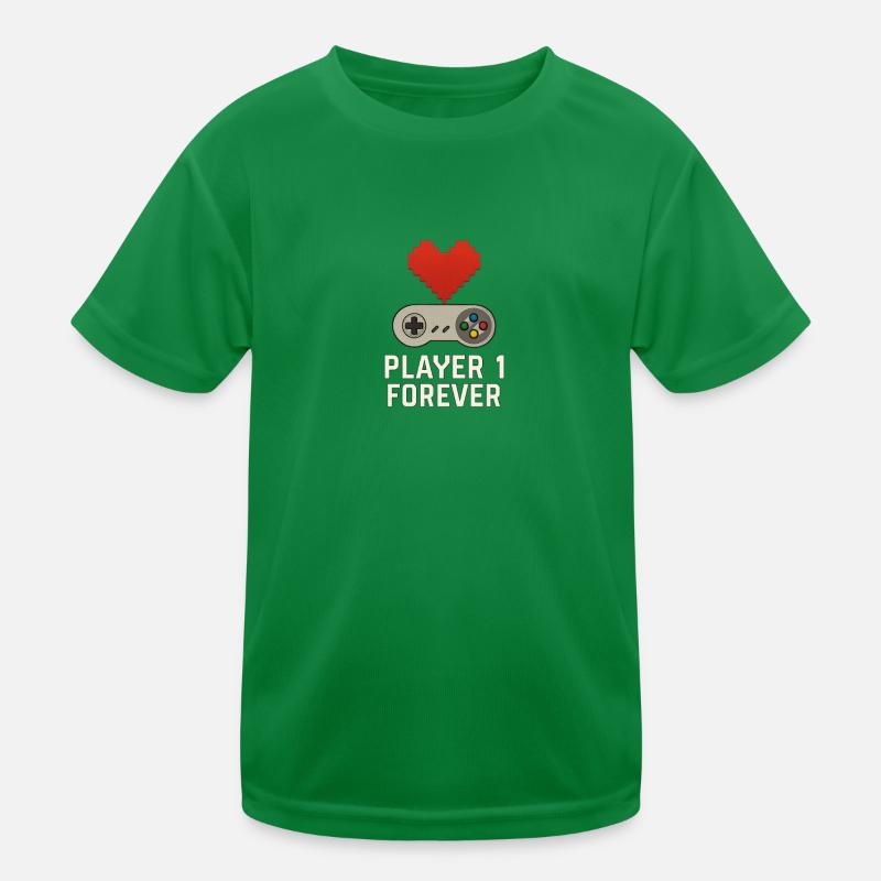 Conception de cœur de jeu rétro T-shirt sport Enfant