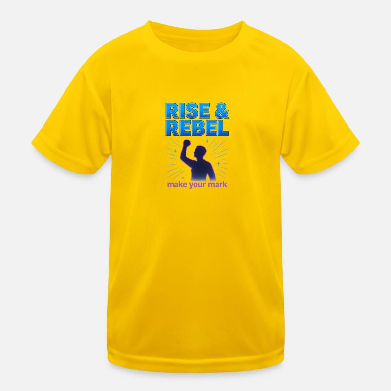 Rise & Rebel Make Your Mark Kinder Funktions-T-Shirt