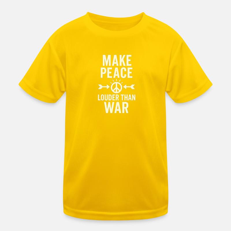 Freedom Statement - Kinder Funktions-T-Shirt - Eigelb
