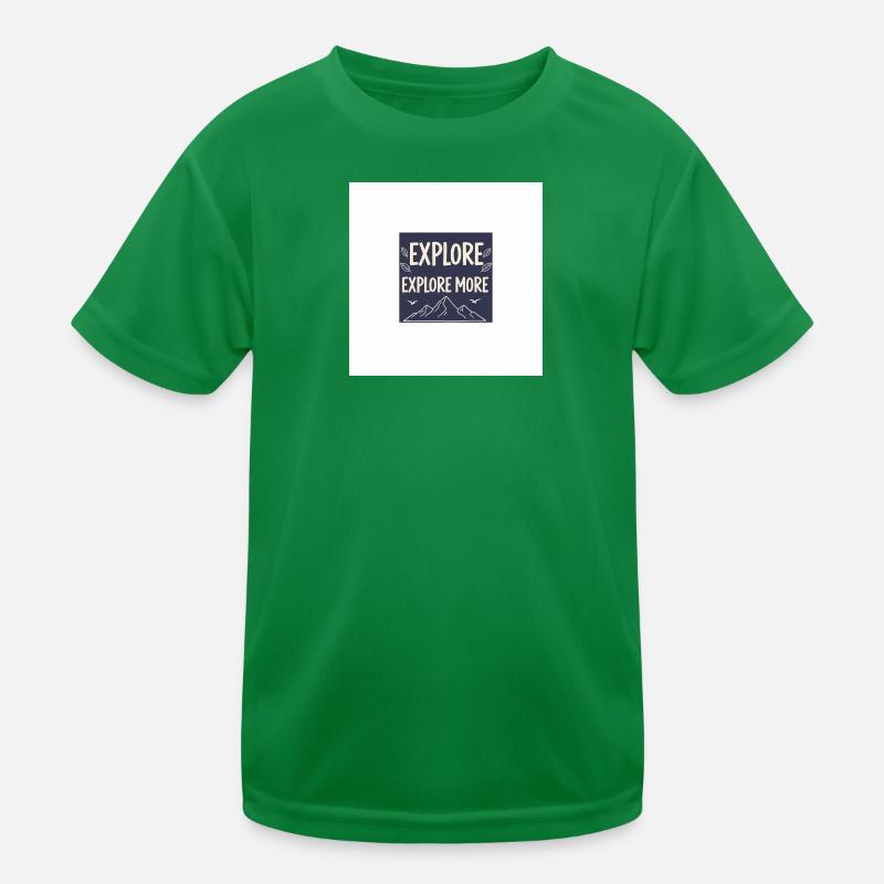 Explore More Mountain Adventures Kids Functional T-Shirt