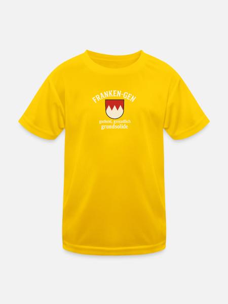 Franken-Gen - Kinder Funktions-T-Shirt - Eigelb